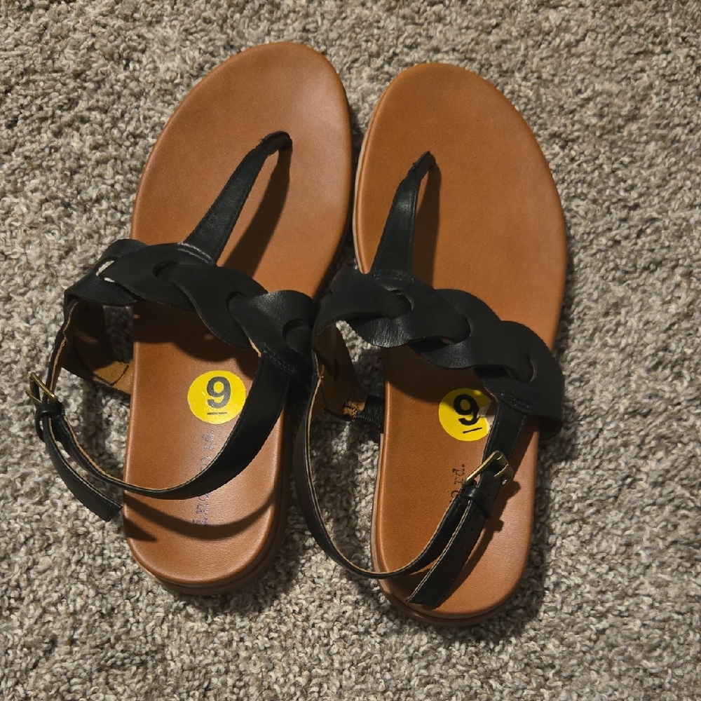 Indigo Black and Brown Women's Sandals